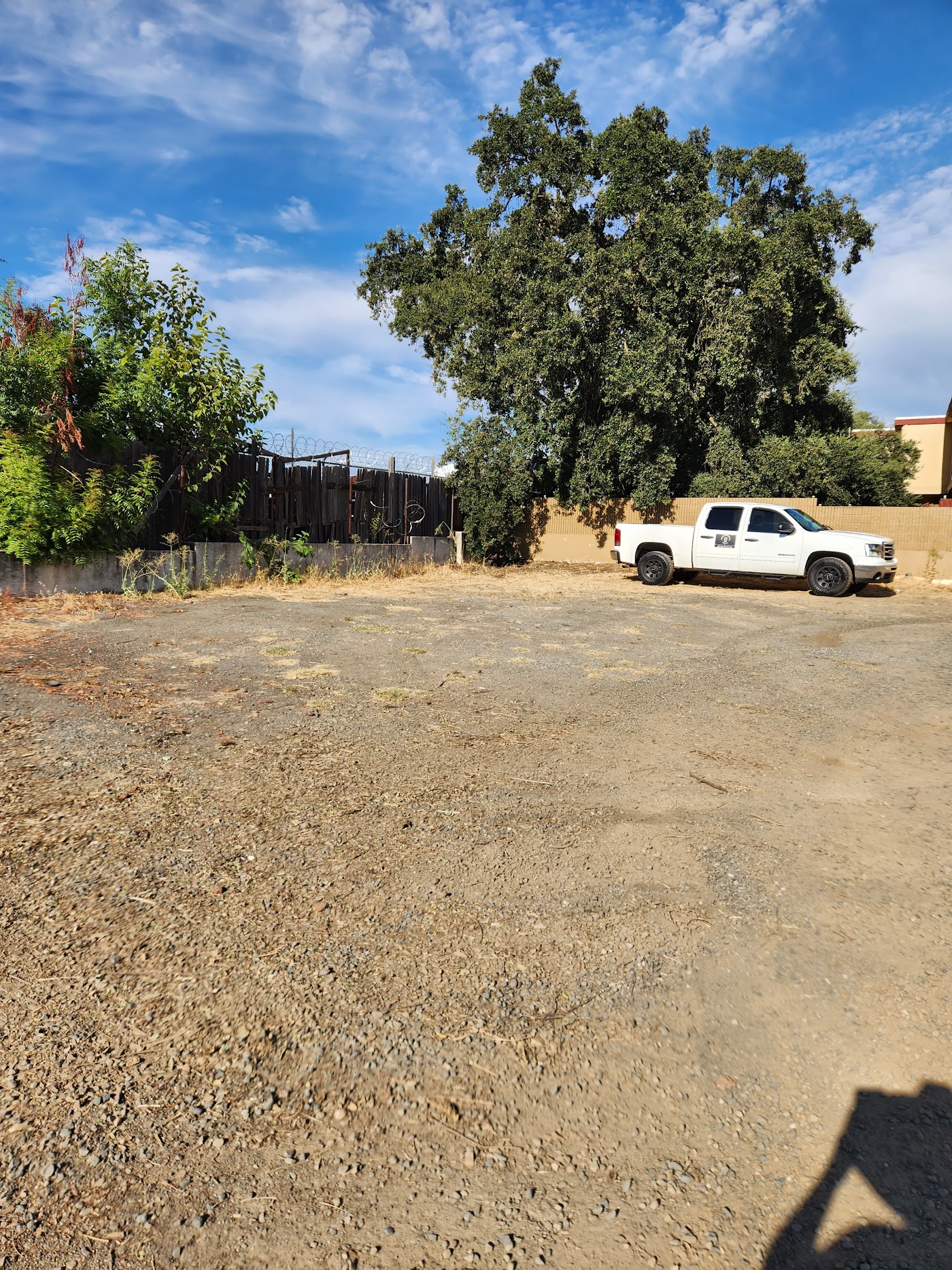 Clean, empty lot after debris removal